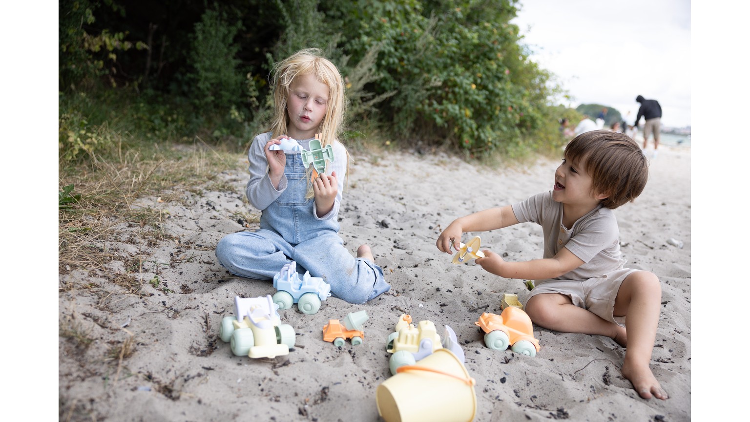 Recycled Pastels biler-fly 22 dele - assorteret